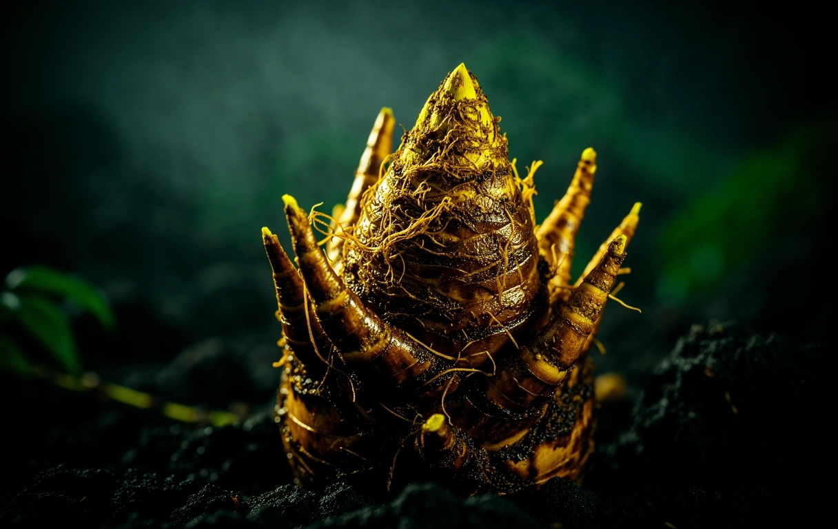 Raw Rhizome Texture